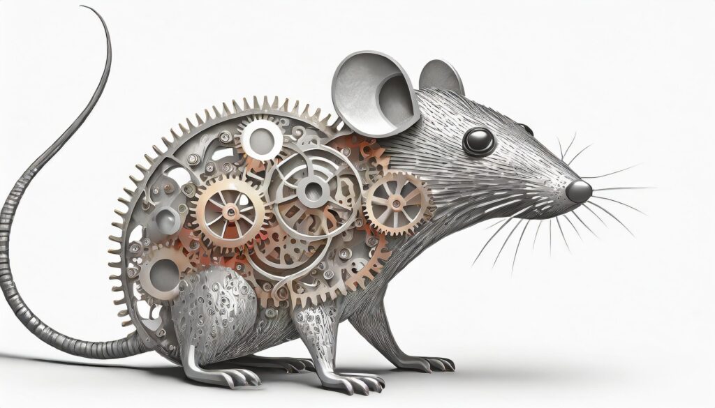 rat made of gears